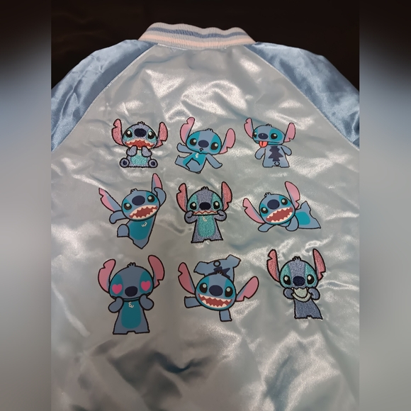 EUC Disney Store Stitch Varsity Jacket Kids - Picture 7 of 11